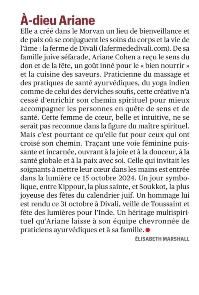 A dieu Ariane